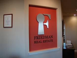 Real Estate Lobby Sign