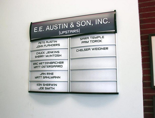 Custom Office Building Directory- Pompano Beach, FL